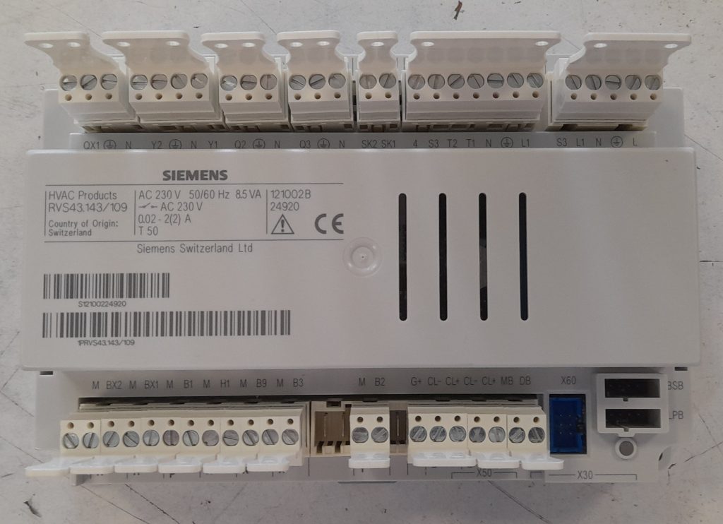 Siemens Időjárásfüggő szabályzó RVS43.143/109