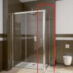 Zuhanykabin fix oldalfal bizt. üveg PREMIUM PLUS S 80 Radaway 80 cm átlátszó (33413-01-01N)